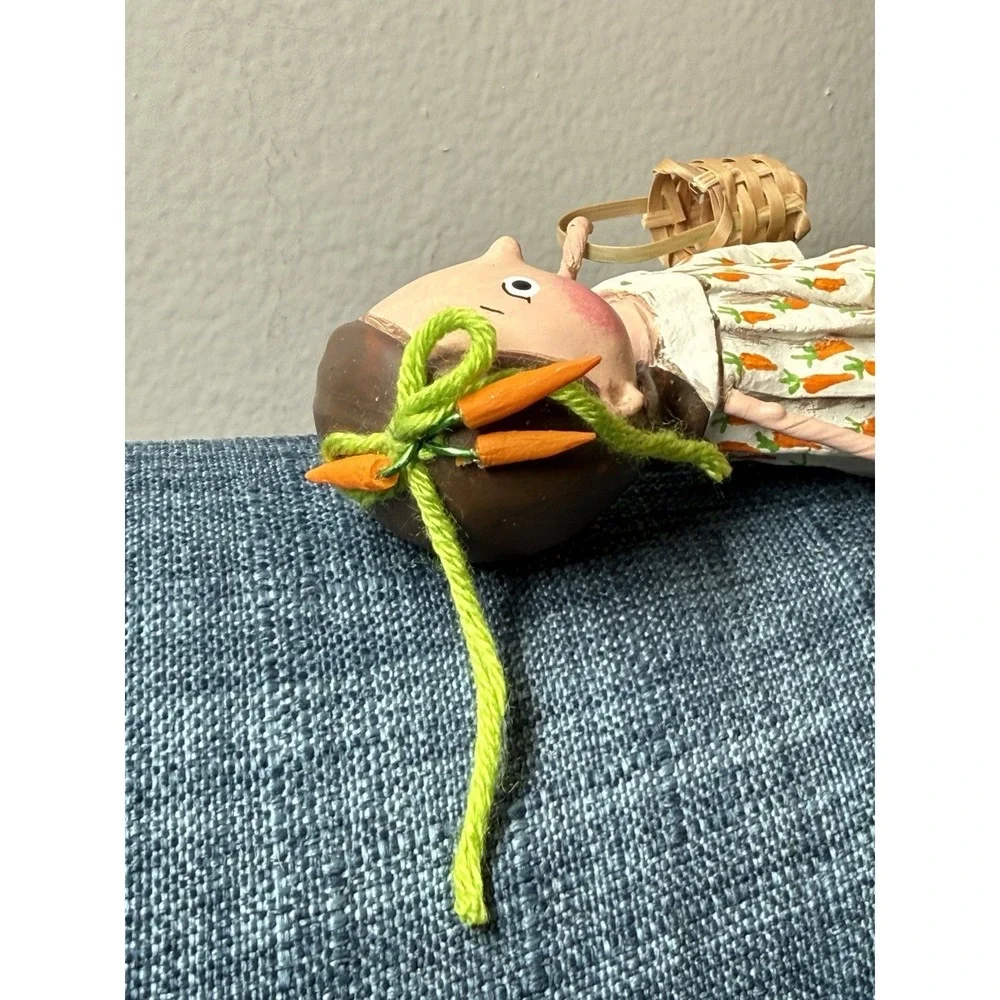 Chrissy Carrot Lori Mitchell ESC Trading Easter Girl Figurine Basket Retired HTF